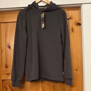 Eddie Bauer Men's Charcoal Textured Lounge Hoodie